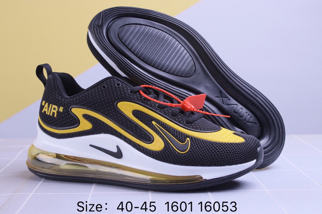 Nike Air Max 720 Plastic Black Yellow White Shoes